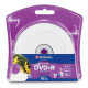 Verbatim DVD+R 4.7GB 16X White Inkjet Printable with Branded Hub - 10pk Blister - Inkjet Printable - TAA Compliance 96940