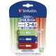 Verbatim 4GB Store 'n' Go USB Flash Drive - 3-Pack of Assorted Colors - TAA Compliance 97002