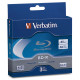 Verbatim Blu-Ray (BD-R) Write-Once (25 GB) (6X) Branded with Jewel Case (3 Ea/Pkg) - TAA Compliance 97341
