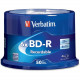 Verbatim BD-R 25GB 16X with Branded Surface - 50pk Spindle - 50pk Spindle - TAA Compliance 98397