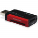 Verbatim Pocket Card Reader, USB 3.0 - Black - SD, microSD, SDXC, miniSD, miniSDHC, microSDHC, microSDXC, SDHC - USB 3.0External - 1 Pack 98538