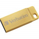 Verbatim 64GB Metal Executive USB 3.0 Flash Drive - Gold - 64 GBUSB 3.0 - Gold - Water Resistant - TAA Compliance 99106
