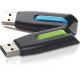 Verbatim 32GB Store &#39;&#39;n&#39;&#39; Go V3 USB 3.0 Flash Drive - 2pk - Blue, Green - 32 GBUSB 3.0 - Blue, Green - 2 Pack"" - TAA Compliance 99127