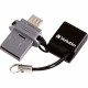 Verbatim 16GB Store &#39;&#39;n&#39;&#39; Go Dual USB Flash Drive for OTG Devices - 16 GBMicro USB, USB 2.0 - 1 Pack - TAA Compliance 99138