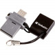 Verbatim 32GB Store &#39;&#39;n&#39;&#39; Go Dual USB Flash Drive for OTG Devices - 32 GBMicro USB, USB 2.0 - 1 Pack - TAA Compliance 99139