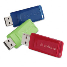 Verbatim 32GB Store'N'Go USB Flash Drive (3 Pack) (Red Blue Green) - TAA Compliance 99811