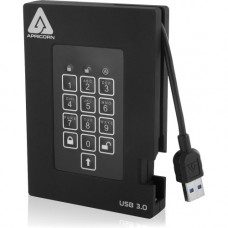 Apricorn Aegis Padlock Fortress 2 TB Portable Hard Drive - 2.5" External - Black - USB 3.0 - 5400rpm - 8 MB Buffer A25-3PL256-2000F