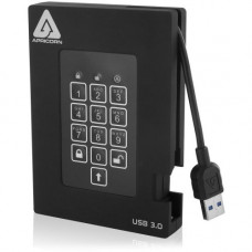 Apricorn Aegis Padlock A25-3PL256-1000F 1 TB Portable Hard Drive - External - USB 3.0 - 5400rpm - 8 MB Buffer - 3 Year Warranty A25-3PL256-1000F