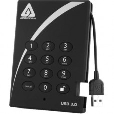 Apricorn Aegis Padlock A25-3PL256-S512 512 GB Portable Solid State Drive - External - USB 3.0 - 8 MB Buffer - 160 MB/s Maximum Read Transfer Rate - 3 Year Warranty A25-3PL256-S512