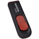 A-Data Technology  Adata 16GB Classic C008 USB 2.0 Flash Drive - 16 GB - USB 2.0 - Black, Red AC008-16G-RKD