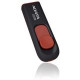 A-Data Technology  Adata 64GB Classic C008 USB2.0 Flash Drive - 64 GB - USB 2.0 - Black, Red - Lifetime Warranty AC008-64G-RKD