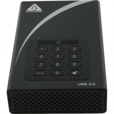 Apricorn Aegis Padlock DT ADT-3PL256-4000 4 TB Desktop Hard Drive - 3.5" External - Black - USB 3.0 - 7200rpm - 8 MB Buffer ADT-3PL256-4000