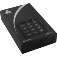Apricorn Aegis Padlock DT FIPS ADT-3PL256F-10TB 10 TB Hard Drive - External - Desktop - TAA Compliant - USB 3.0 - 8 MB Buffer - 256-bit Encryption Standard ADT-3PL256F-10TB