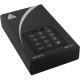 Apricorn Aegis Padlock DT 16 TB Hard Drive - External - TAA Compliant - USB 3.0 - 8 MB Buffer - 256-bit Encryption Standard - 1 Year Warranty ADT-3PL256F-16TB