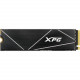 A-Data Technology  XPG GAMMIX S70 BLADE AGAMMIXS70B-2T-CS 2 TB Solid State Drive - M.2 2280 Internal - PCI Express NVMe (PCI Express NVMe 4.0 x4) - Gaming Console, Desktop PC Device Supported - 1480 TB TBW - 5700 MB/s Maximum Read Transfer Rate - 256-bit 