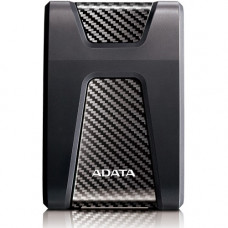 A-Data Technology  Adata DashDrive Durable HD650 AHD650-1TU31-CBK 1 TB Portable Hard Drive - 2.5" External - Black - USB 3.1 - 256-bit Encryption Standard - 3 Year Warranty AHD650-1TU31-CBK