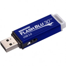 Kanguru FlashBlu30 with Physical Write Protect Switch SuperSpeed USB3.0 Flash Drive - 32 GB - Write Protection Switch, Shock Resistant, ReadyBoost, TAA Compliant ALK-FB30-32G