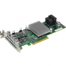 Supermicro 12Gb/s Eight-Port SAS Internal RAID Adapter - 12Gb/s SAS - PCI Express 3.0 - Plug-in Card - 8 Total SAS Port(s) - 8 SAS Port(s) Internal - RoHS-6, TAA Compliance AOC-S3008L-L8E