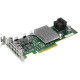 Supermicro 12Gb/s Eight-Port SAS Internal RAID Adapter - 12Gb/s SAS - PCI Express 3.0 - Plug-in Card - RAID Supported - 0, 1, 10 RAID Level - 8 Total SAS Port(s) - 8 SAS Port(s) Internal - PC, Linux AOC-S3008L-L8I
