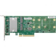 Supermicro Add-on Card AOC-SLG3-2H8M2 - Serial ATA - PCI Express 3.0 x8 - Plug-in Card - RAID Supported - 0, 1 RAID Level AOC-SLG3-2H8M2-O