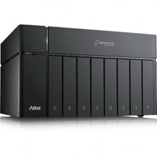 Promise Atlas S8+ SAN/NAS Storage System - Intel Core i5 Quad-core (4 Core) 2.70 GHz - 8 x HDD Supported - 112 TB Supported HDD Capacity - 8 x HDD Installed - 112 TB Installed HDD Capacity - 16 GB RAM DDR4 SDRAM - Serial ATA/600 Controller - RAID Supporte