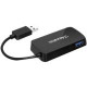 Aluratek 4-Port USB 3.0 SuperSpeed Hub with Attached Cable - USB - External - 4 USB Port(s) - 4 USB 3.0 Port(s) AUH2304F