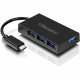 Aluratek 4-Port USB 3.1 Type-C Hub - USB Type C - External - 4 USB Port(s) - 4 USB 3.1 Port(s) - PC, Mac AUHC0304F