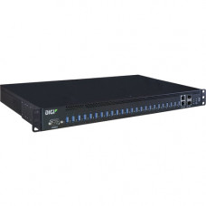 Digi AnywhereUSB 24 Plus USB/Ethernet Combo Hub - Bluetooth - RJ-45 - Rack Mount - 24 USB Port(s) - 2 Network (RJ-45) Port(s) - 24 USB 3.1 Port(s) - PC - TAA Compliance AW24-G300