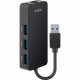 Belkin USB 3.0 3-Port Hub with Gigabit Ethernet Adapter - USB - External - 3 USB Port(s) - 1 Network (RJ-45) Port(s) - 3 USB 3.0 Port(s) - PC, Mac B2B128TT