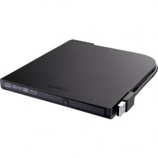 Buffalo MediaStation 6x Portable BDXL Blu-Ray Writer with M-DISC Support (BRXL-PT6U2VB) - Blu-ray, DVD, CD & M-DISC - Ultra Slim and Compact - USB Bus Powered - Intregrated USB Cables - Video Upscaling - CyberLink Media Suite" BRXL-PT6U2VB