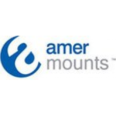 Amer Mounts 3" White Projector Mount Extension - Steel Extension Tube, 1" Diameter AMRE5003