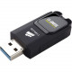 Corsair Flash Voyager Slider X1 USB 3.0 256GB USB Drive - 256 GB - USB 3.0 - Black - Retractable, LED Light, Capless CMFSL3X1-256GB