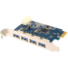 Sabrent USB 3.0 4-port PCI Express Card - PCI Express - Plug-in Card - 4 USB Port(s) - 4 USB 3.0 Port(s) - PC CP-4PTU-PK50