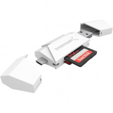 Sabrent CR-UMMW Flash Reader - SD, SDHC, SDXC, MultiMediaCard (MMC), TransFlash, miniSD, microSD, microSDHC, microSDXC - USB 3.0, Micro USBExternal - 100 Pack CR-UMMW-PK100