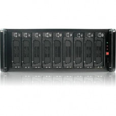 iStarUSA 4U 9-bay SATA eSATA Port Multiplier JBOD Chassis 500W PSU - 9 x HDD Supported - Serial ATA Controller - RAID Supported 0, 1, 5, JBOD, 0, 5, JBOD - 9 x Total Bays - 9 x 3.5" Bay - 4U - Rack-mountable - RoHS Compliance-RoHS Compliance DAGE409U