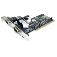 B&B 2 Port RS-232 Serial PCI Board - 2 x 9-pin DB-9 Male RS-232 Serial - RoHS Compliance DS-PCI-100