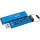 Kingston 16GB DataTraveler 2000 USB 3.1 Flash Drive - 16 GB - USB 3.1 - Blue - 256-bit AES DT2000/16GB