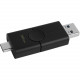 Kingston DataTraveler Duo 32GB Flash Drive - 32 GB - USB 3.2 (Gen 1) Type C, USB 3.2 (Gen 1) Type A - Black - 5 Year Warranty DTDE/32GB