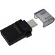 Kingston DataTraveler microDuo 3.0 G2 - 128 GB - USB 3.2 (Gen 1) Type A, Micro USB - 80 MB/s Read Speed - Black - 5 Year Warranty DTDUO3G2/128GB