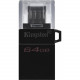 Kingston DataTraveler microDuo 3.0 G2 - 64 GB - USB 3.2 (Gen 1) Type A, Micro USB - 80 MB/s Read Speed - Black - 5 Year Warranty DTDUO3G2/64GB