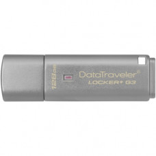 Kingston DataTraveler Locker+ G3 128GB USB 3.0 Type A Flash Drive - 128 GB - USB 3.0 Type A - 135 MB/s Read Speed - 40 MB/s Write Speed - 5 Year Warranty DTLPG3/128GB