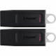 Kingston DataTraveler Exodia 32GB USB 3.2 (Gen 1) Flash Drive - 32 GB - USB 3.2 (Gen 1) - Black, White - 5 Year Warranty - 2 Pack - TAA Compliance DTX/32GB-2P