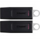 Kingston DataTraveler Exodia 32GB USB 3.2 (Gen 1) Flash Drive - 32 GB - USB 3.2 (Gen 1) - Black, White - 5 Year Warranty - 2 Pack - TAA Compliance DTX/32GB-2P