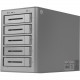 Rocstor Rocsecure DE52 DAS Storage System - 5 x HDD Supported - 0 x HDD Installed - 5 x SSD Supported - 20 TB Total Installed SSD Capacity - Serial ATA Controller - RAID Supported 0, 1, 5, 10, JBOD - 5 x Total Bays - 5 x 3.5" Bay - eSATA - 1 USB Port