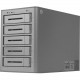 Rocstor Rocsecure DE52 10TB Encryption DAS Array - Real-time Hardware AES-256 Encryption - 5 x HDD Supported - 5 x HDD Installed - 10 TB (5x2TB) 7200 RPM Installed HDD Capacity - 5 x Total Bays - USB 3.0, Firewire 800, eSATA - RAID 0, 1, 3. 5, 10, LARGE, 