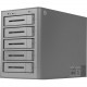 Rocstor Rocsecure DE52 30TB Encryption DAS Array - Real-time Hardware AES-256 Encryption - 5 x HDD Supported - 5 x HDD Installed - 30 TB (5x6TB) 7200 RPM Installed HDD Capacity - 5 x Total Bays - USB 3.0, Firewire 800, eSATA - RAID 0, 1, 3. 5, 10, LARGE, 