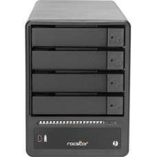 Rocstor ET34 DAS Storage System - 4 x HDD Supported - 16 TB Installed HDD Capacity - 4 x SSD Supported - 0 x SSD Installed - Serial ATA/600 Controller - RAID Supported 0, 1, 5, 10, JBOD - 4 x Total Bays - 4 x 2.5"/3.5" Bay - Desktop E66002-01