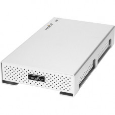 Rocstor Rocpro 900c 4 TB SSD Solid State Drive Desktop Professional External Hard Drive - USB-C (USB 3.1 Gen 2) 10Gbps, (USB 3.0) - Aluminum Silver Enclosure - Includes Slim A/C Adapter - Includes USB-C to USB-C and USB-C to USB Type-A Cables - 1TB SSD DE