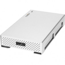 Rocstor Rocpro 900c 14 TB Desktop Professional External Hard Drive - USB-C (USB 3.1 Gen 2) 10Gbps, (USB 3.0) - 7200 RPM HDD - Aluminum Silver Enclosure - Includes Slim A/C Adapter - 256 MB Buffer - Silver 7200 RPM - Includes USB-C to USB-C and USB-C to US