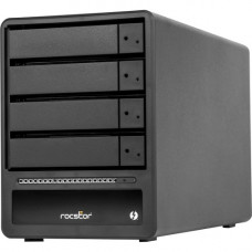 Rocstor Rocpro T34 16TB 7200 RPM Thunderbolt 3 RAID 4-Bay - 4 x HDD Supported - 4 x HDD Installed - 16 TB 7200RPM Installed HDD Capacity - Serial ATA/600 - RAID Controller 0, 1, 5, 10, JBOD - 4 x Total Bays - 4 x 3.5" Hot-Swap Bay - Desktop 4X4TB 72K